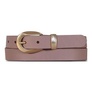4438 Women's Leather Bold Fashion Statement Belts, Sculpted Buckle-blush